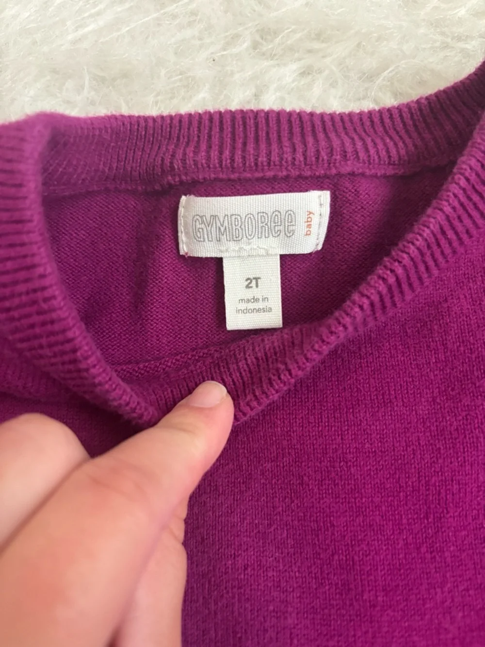 Gymboree Girls Purple Knit and Butter Soft Floral Skirt Dress